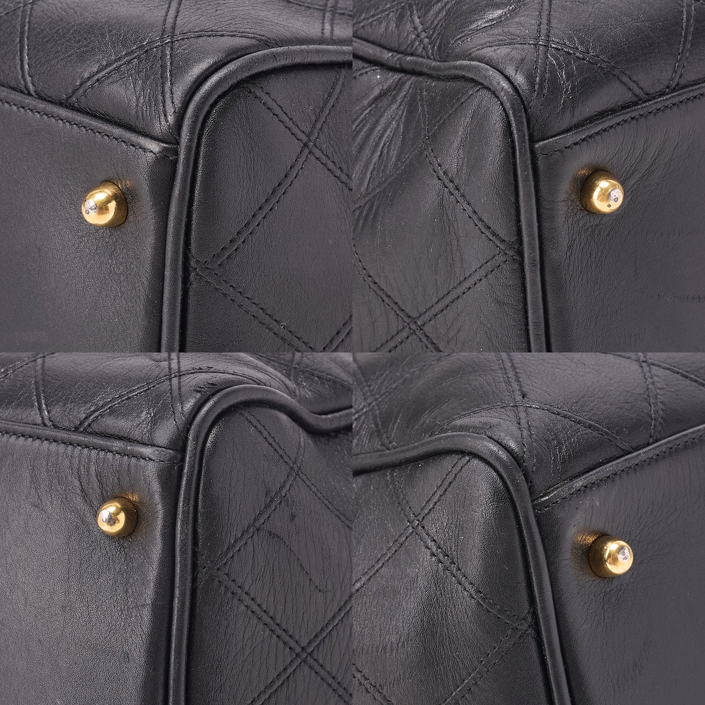 CHANEL Shoulder Bag Tote Bag Lambskin Black Black Gold-Tone Hardware, Pre-Owned