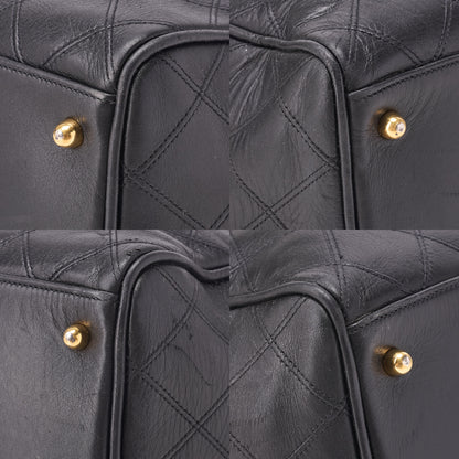 CHANEL Shoulder Bag Tote Bag Lambskin Black Black Gold-Tone Hardware, Pre-Owned