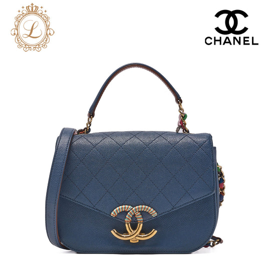 CHANEL Matelassé Square Trendy CC 2way Chain Shoulder Lambskin Black Gold-Tone Hardware, Pre-Owned
