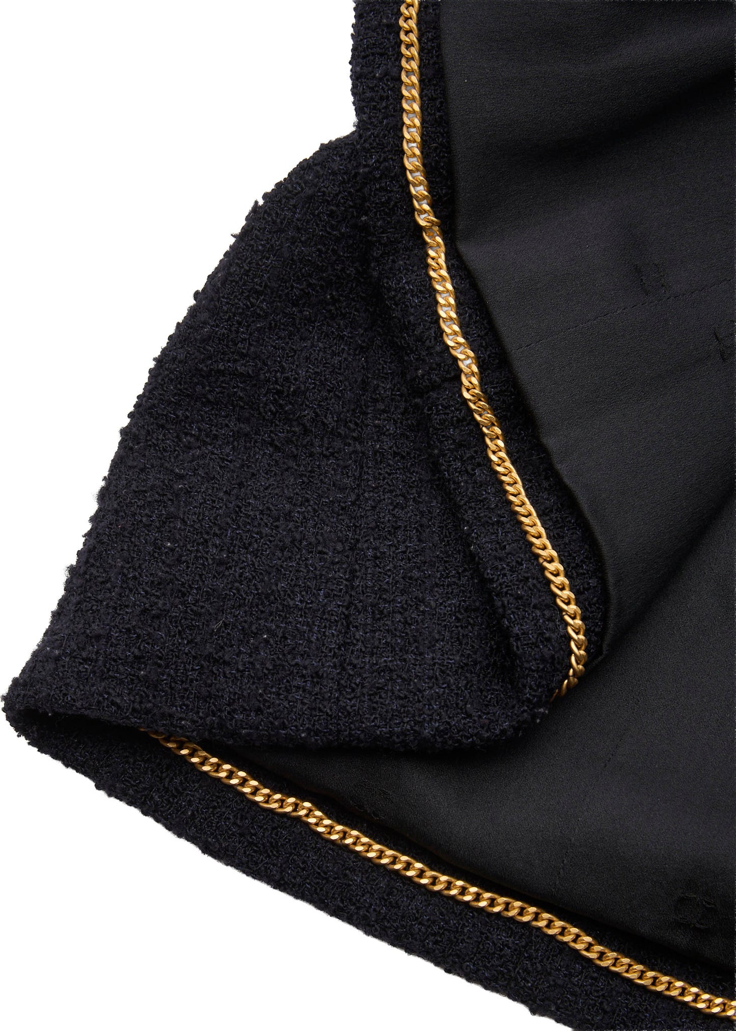 CHANEL Coco Button Jacket 38 Navy Top Long Sleeve Blouson Cut-and-Sew Outerwear Branded Gold-Tone Hardware, Pre-Owned