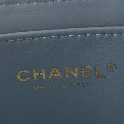 CHANEL Coco Mark Circle Coco Drawstring Shoulder Bag Lambskin White Gold-Tone Hardware, Pre-Owned