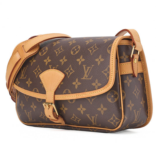 LOUIS VUITTON Monogram Sologne Shoulder Bag Brown Gold-Tone Hardware, Pre-Owned