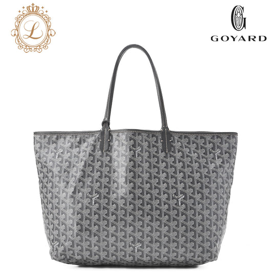 GOYARD [Goyard] Saint-Louis PM Tote Bag Coated Canvas Gray Silver-Tone Hardware, Pre-Owned