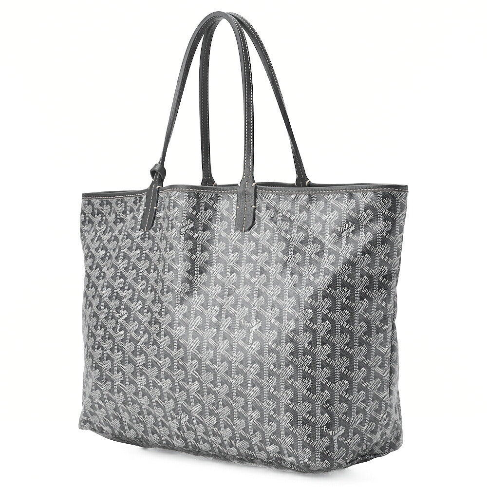 GOYARD [Goyard] Saint-Louis PM Tote Bag Coated Canvas Gray Silver-Tone Hardware, Pre-Owned