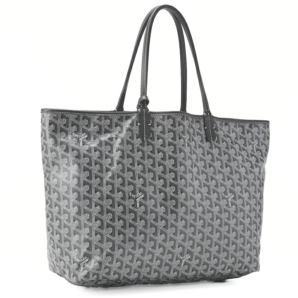 GOYARD [Goyard] Saint-Louis PM Tote Bag Coated Canvas Gray Silver-Tone Hardware, Pre-Owned