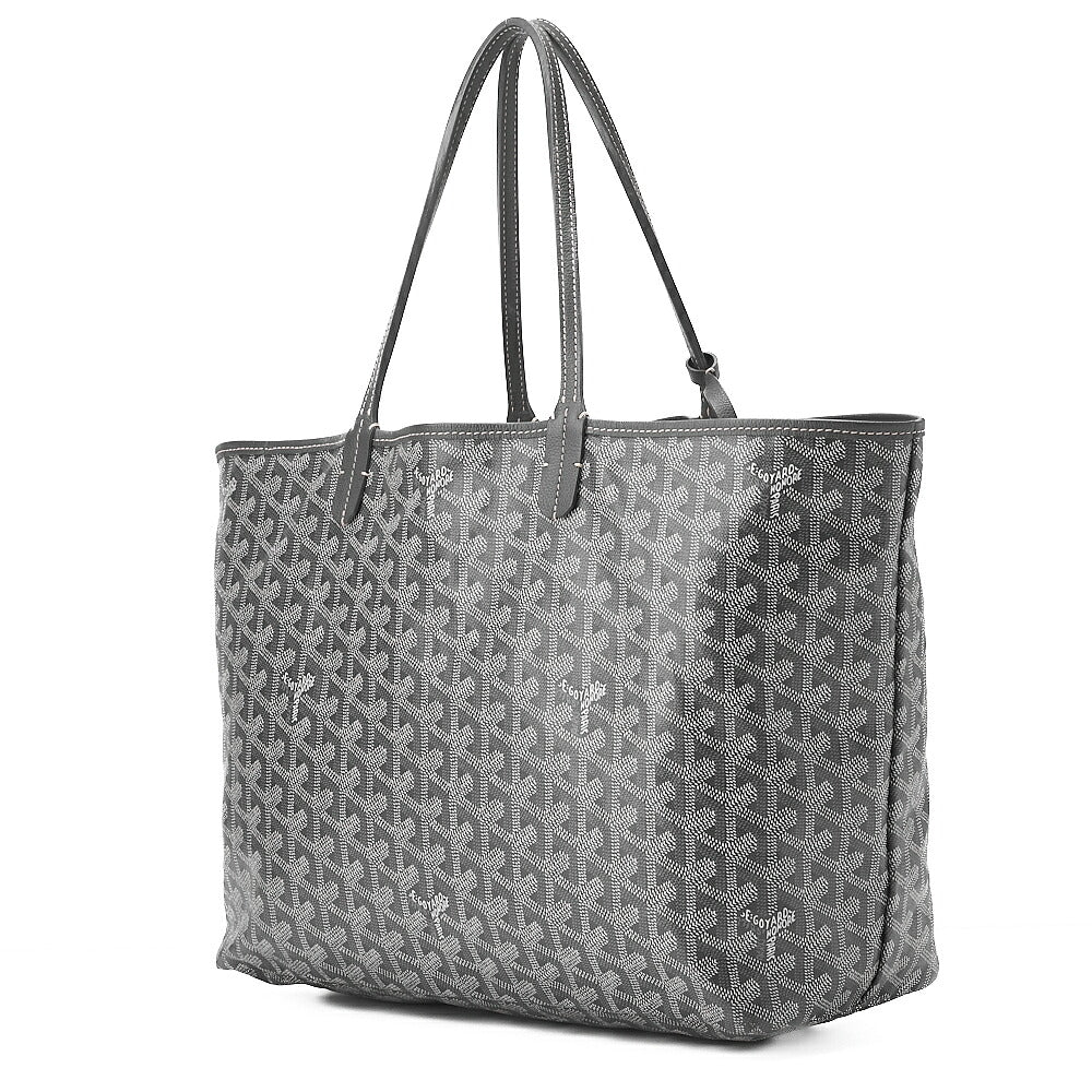 GOYARD [Goyard] Saint-Louis PM Tote Bag Coated Canvas Gray Silver-Tone Hardware, Pre-Owned