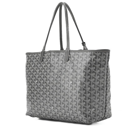 GOYARD [Goyard] Saint-Louis PM Tote Bag Coated Canvas Gray Silver-Tone Hardware, Pre-Owned
