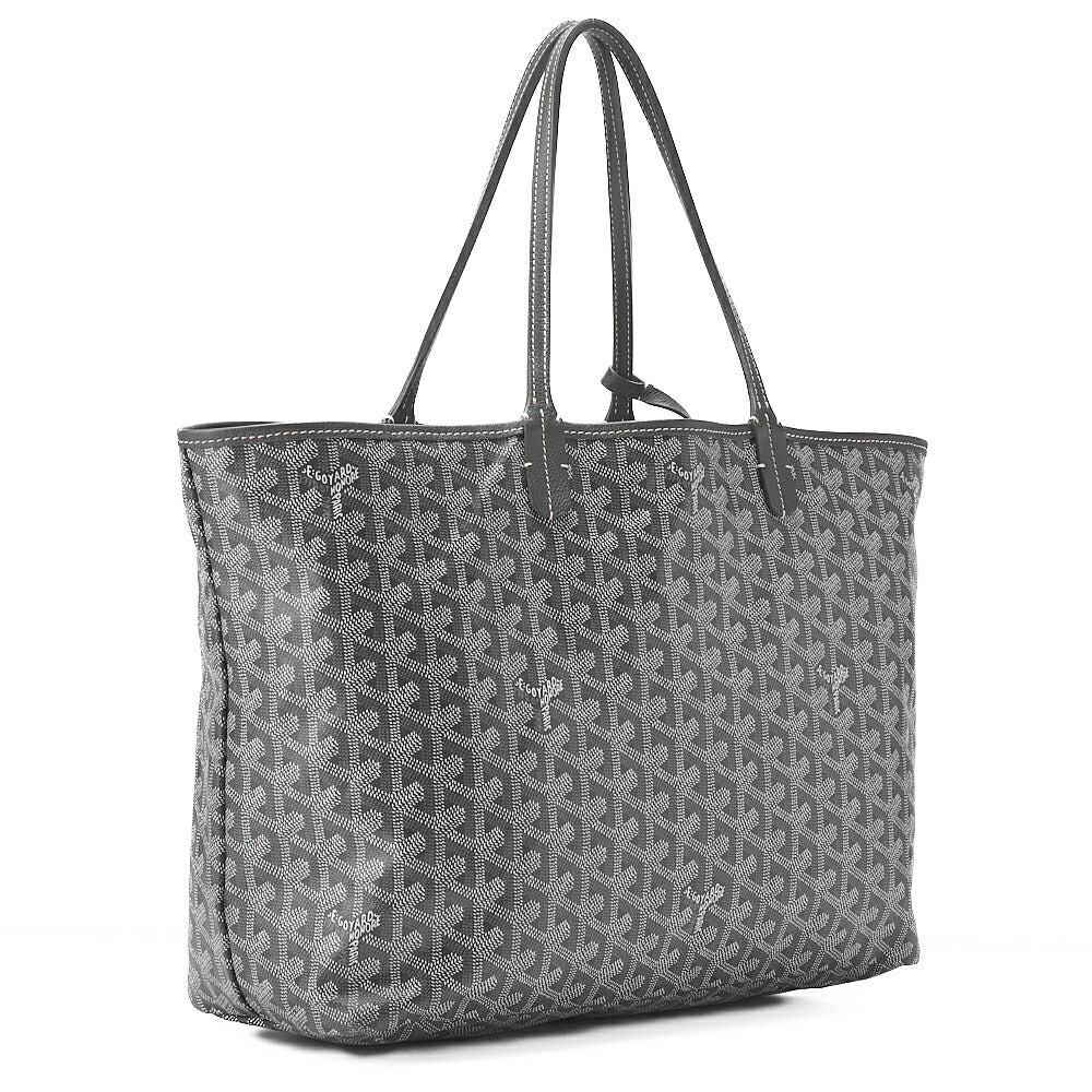 GOYARD [Goyard] Saint-Louis PM Tote Bag Coated Canvas Gray Silver-Tone Hardware, Pre-Owned