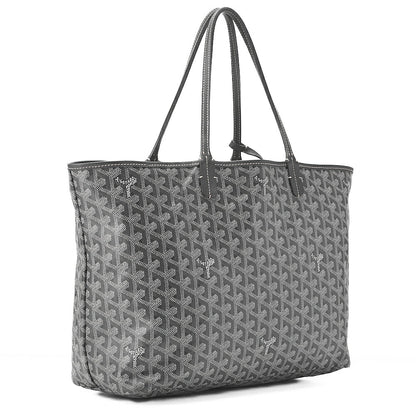 GOYARD [Goyard] Saint-Louis PM Tote Bag Coated Canvas Gray Silver-Tone Hardware, Pre-Owned