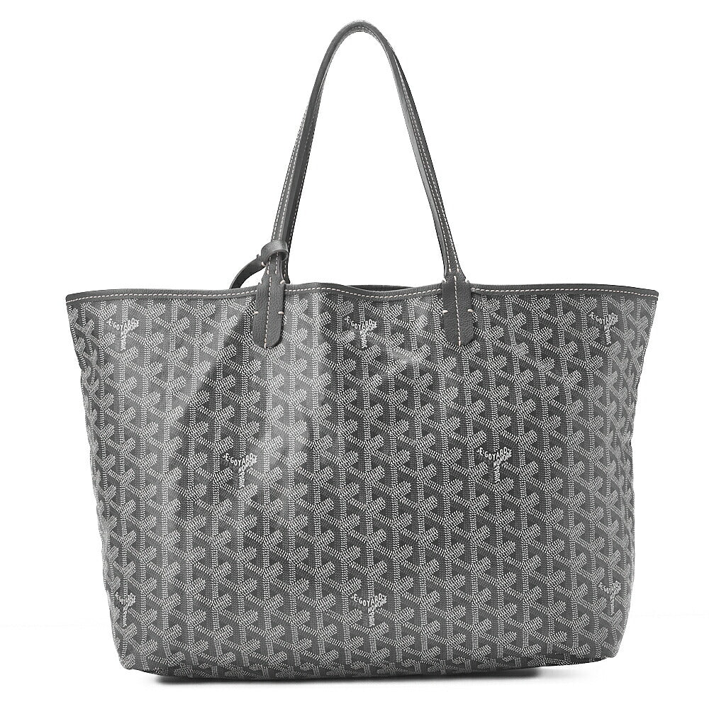 GOYARD [Goyard] Saint-Louis PM Tote Bag Coated Canvas Gray Silver-Tone Hardware, Pre-Owned