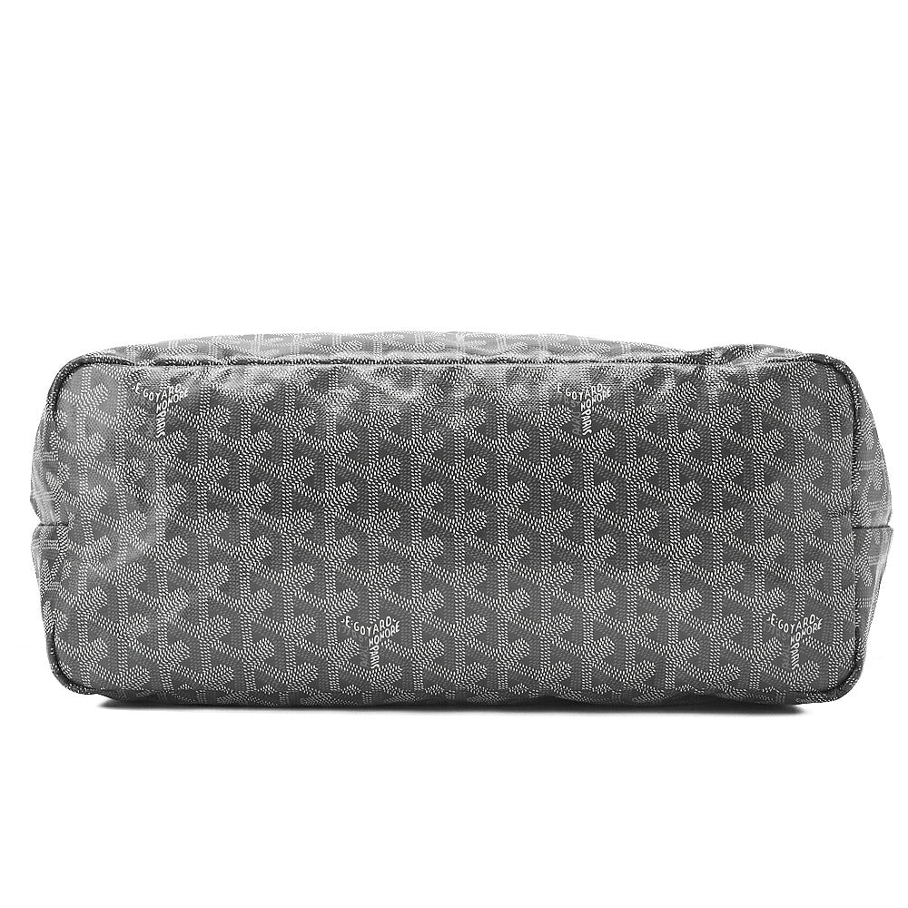 GOYARD [Goyard] Saint-Louis PM Tote Bag Coated Canvas Black Silver-Tone Hardware, Pre-Owned