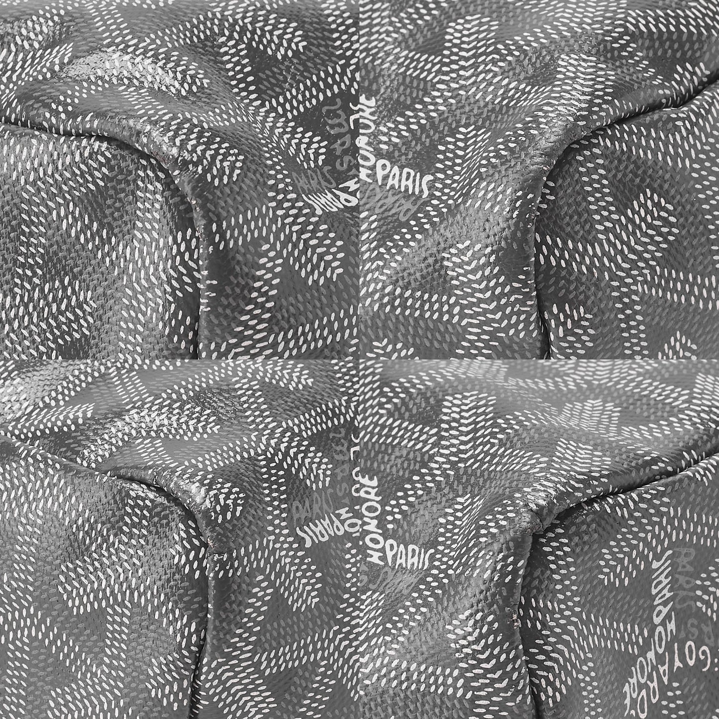 GOYARD [Goyard] Saint-Louis PM Tote Bag Coated Canvas Black Silver-Tone Hardware, Pre-Owned