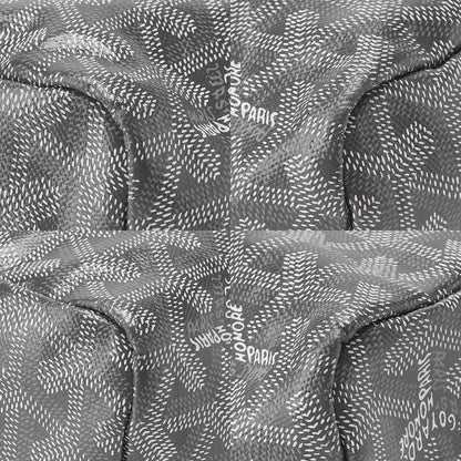 GOYARD [Goyard] Saint-Louis PM Tote Bag Coated Canvas Black Silver-Tone Hardware, Pre-Owned