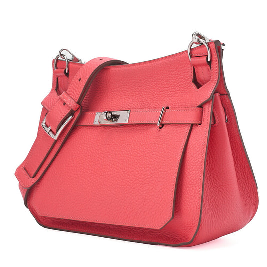 HERMES Gypsy 28 Shoulder Bag Tryon Clemence RoseJaipur RoseJaipur Silver-Tone Hardware, Pre-Owned