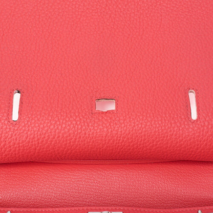 HERMES Gypsy 28 Shoulder Bag Tryon Clemence RoseJaipur RoseJaipur Silver-Tone Hardware, Pre-Owned