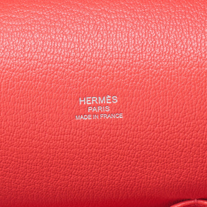 HERMES Gypsy 28 Shoulder Bag Tryon Clemence RoseJaipur RoseJaipur Silver-Tone Hardware, Pre-Owned