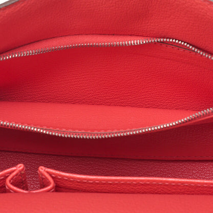 HERMES Gypsy 28 Shoulder Bag Tryon Clemence RoseJaipur RoseJaipur Silver-Tone Hardware, Pre-Owned