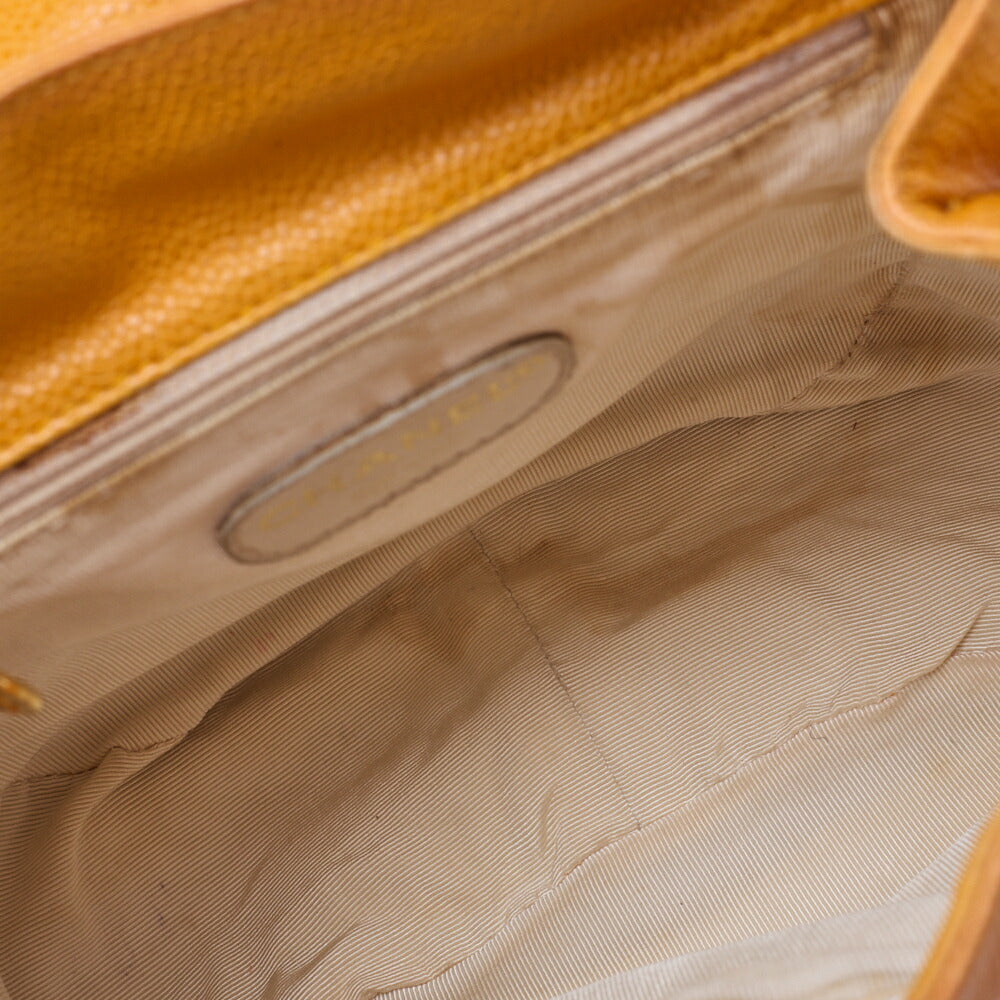 CHANEL Backpack Caviar Skin Triple Coco Turnlock Yellow Gold-Tone Hardware, Pre-Owned