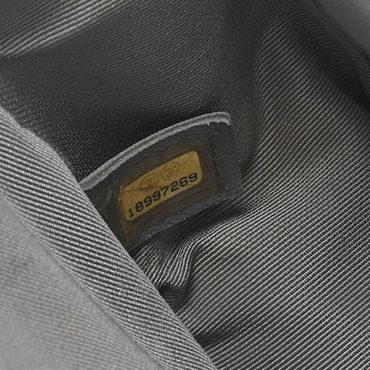 CHANEL Boy Chanel Wild Stitch Chain Shoulder Calfskin Black Silver-Tone Hardware, Pre-Owned