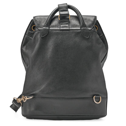 CHANEL One Shoulder Backpack Caviar Skin Big Coco Mark Black Gold-Tone Hardware, Pre-Owned