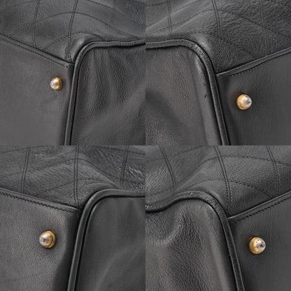 CHANEL Shoulder Bag Supermodel Coco Mark Big Coco Double Chain Shoulder Lambskin Black Gold-Tone Hardware, Pre-Owned