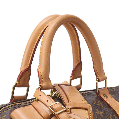 LOUIS VUITTON Louis Vuitton Monogram Keepol bandouliere 55 Boston Bag Brown Gold-Tone Hardware, Pre-Owned