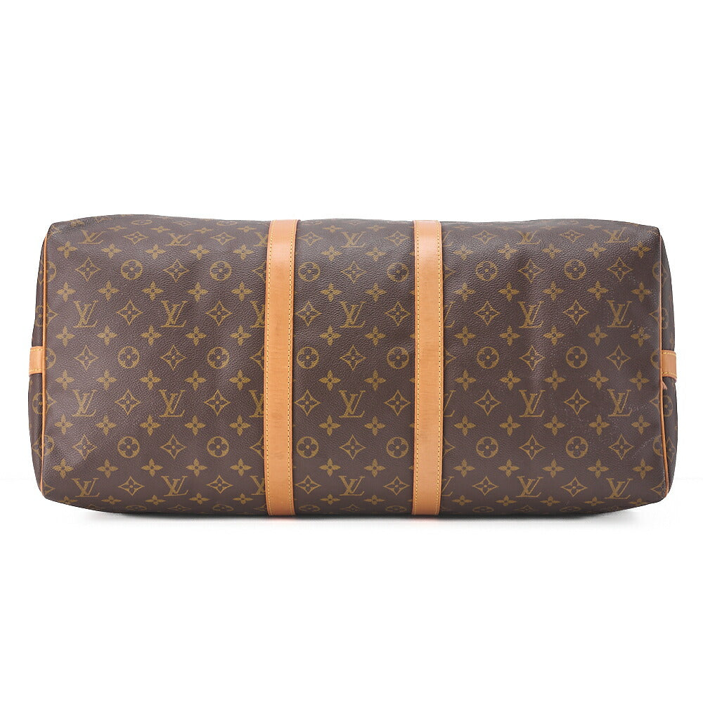 LOUIS VUITTON Louis Vuitton Monogram Keepol bandouliere 55 Boston Bag Brown Gold-Tone Hardware, Pre-Owned
