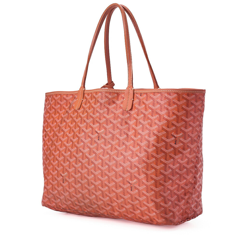 GOYARD [Goyard] Saint-Louis PM Tote Bag Coated Canvas Orange Silver-Tone Hardware, Pre-Owned