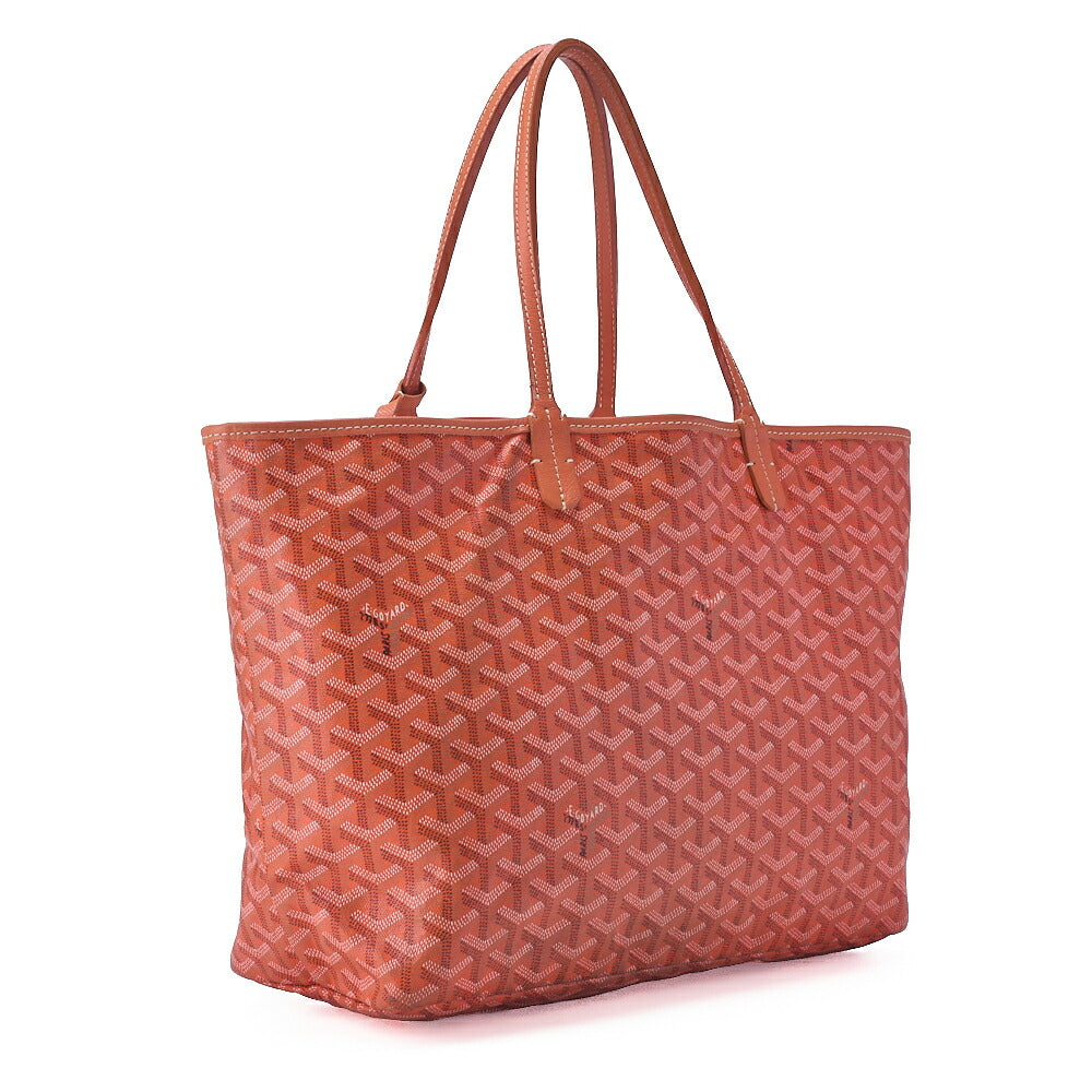 GOYARD [Goyard] Saint-Louis PM Tote Bag Coated Canvas Orange Silver-Tone Hardware, Pre-Owned