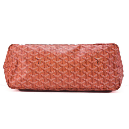 GOYARD [Goyard] Saint-Louis PM Tote Bag Coated Canvas Orange Silver-Tone Hardware, Pre-Owned