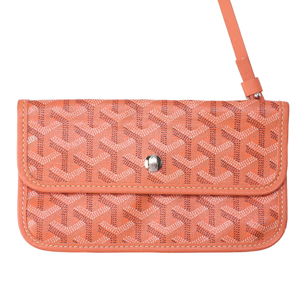 GOYARD [Goyard] Saint-Louis PM Tote Bag Coated Canvas Orange Silver-Tone Hardware, Pre-Owned