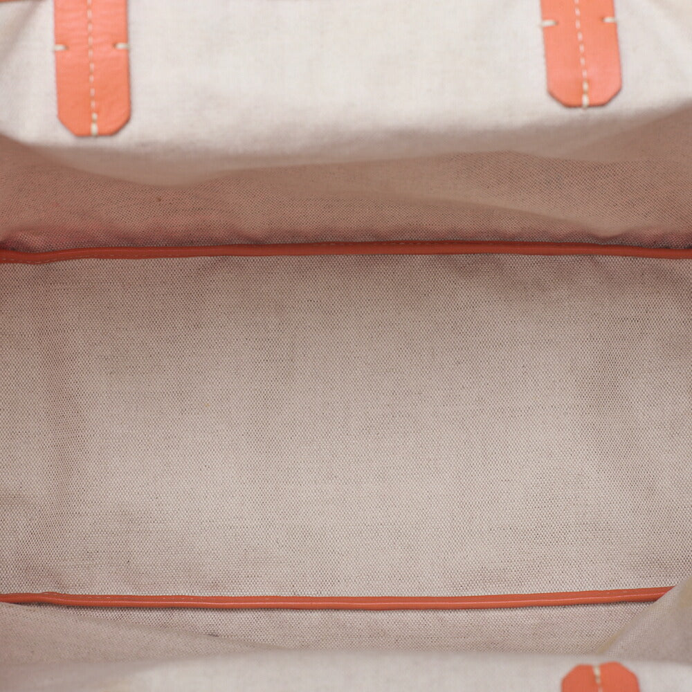 GOYARD [Goyard] Saint-Louis PM Tote Bag Coated Canvas Orange Silver-Tone Hardware, Pre-Owned