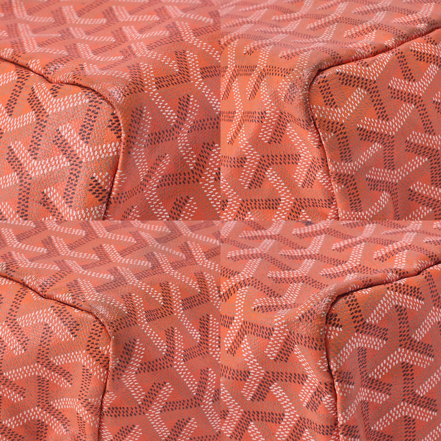 GOYARD [Goyard] Saint-Louis PM Tote Bag Coated Canvas Orange Silver-Tone Hardware, Pre-Owned