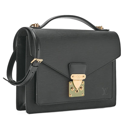 LOUIS VUITTON Louis Vuitton Monceau Handbag 2way Noir M52122 Gold-Tone Hardware, Pre-Owned