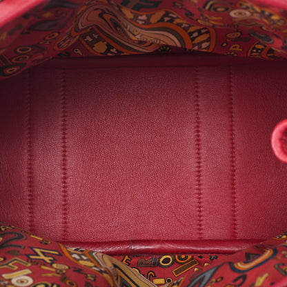 HERMES Garden Twilly TPM Tote Bag Swift Vermillion Silver-Tone Hardware, Pre-Owned