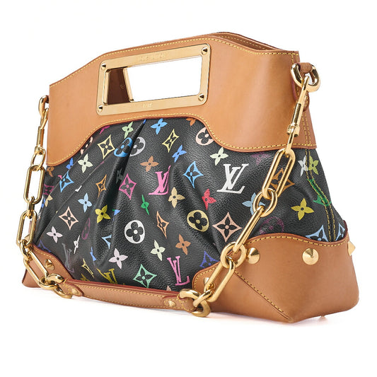 LOUIS VUITTON Louis Vuitton Monogram Multicolor Judy PM 2WAY Handbag M40254 Gold-Tone Hardware, Pre-Owned
