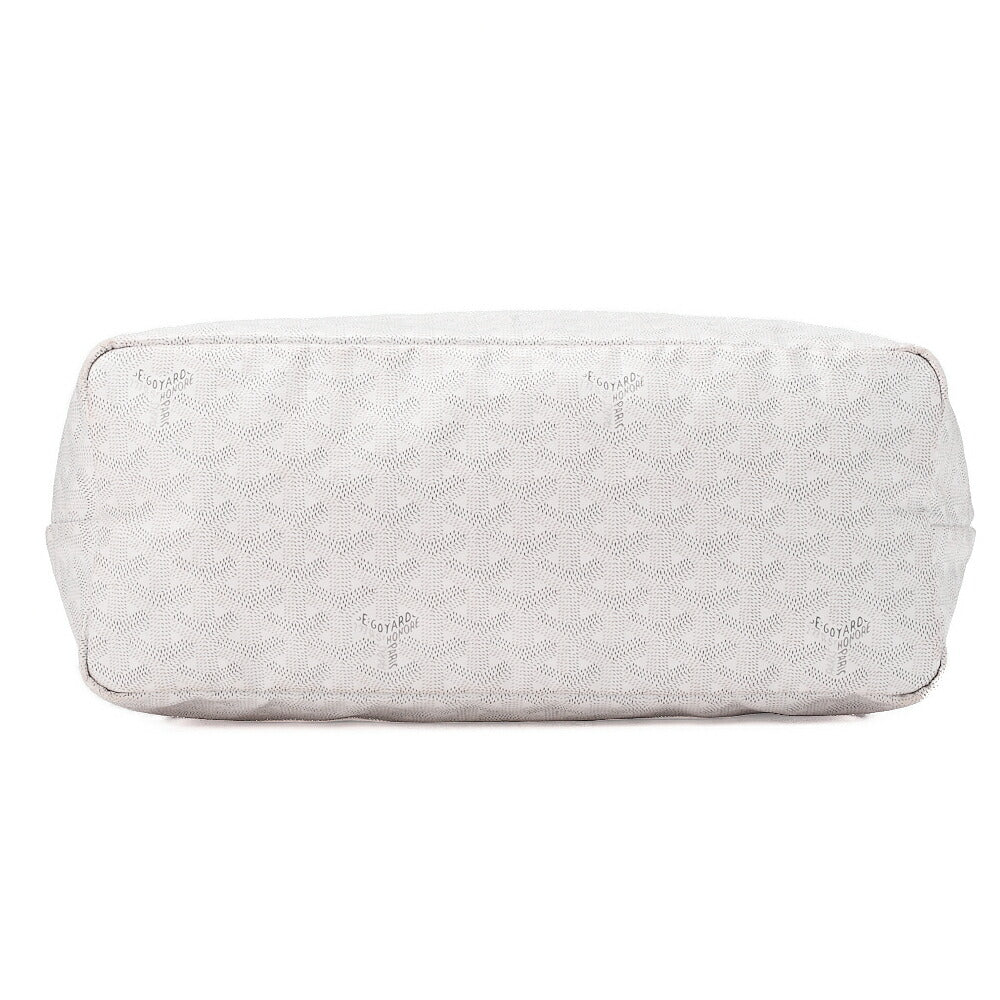 GOYARD [Goyard] Saint-Louis PM Tote Bag Coated Canvas White Silver-Tone Hardware, Pre-Owned