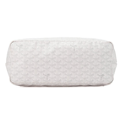 GOYARD [Goyard] Saint-Louis PM Tote Bag Coated Canvas White Silver-Tone Hardware, Pre-Owned