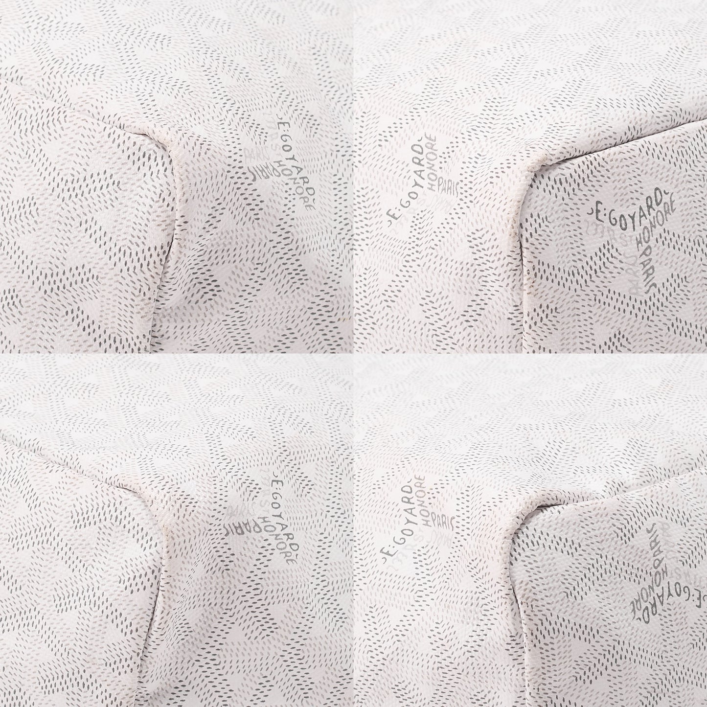 GOYARD [Goyard] Saint-Louis PM Tote Bag Coated Canvas White Silver-Tone Hardware, Pre-Owned