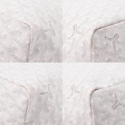 GOYARD [Goyard] Saint-Louis PM Tote Bag Coated Canvas White Silver-Tone Hardware, Pre-Owned