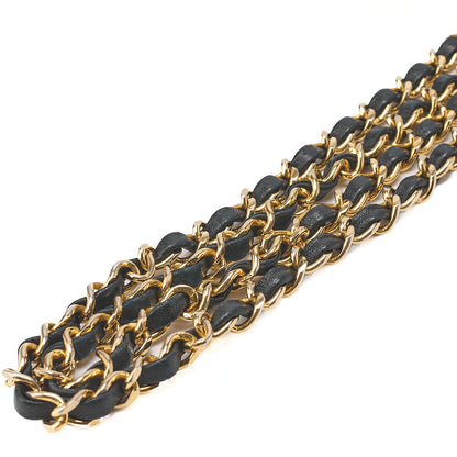 CHANEL Chain Shoulder Matlasse with Pull Charm Lambskin Black Gold Fittings Women's Bag Brand [Used] [Free Shipping]
