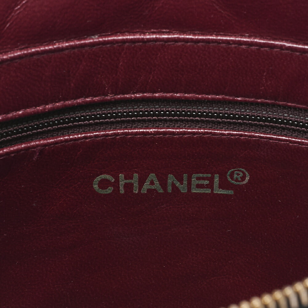 CHANEL Chain Shoulder Matlasse with Pull Charm Lambskin Black Gold Fittings Women's Bag Brand [Used] [Free Shipping]