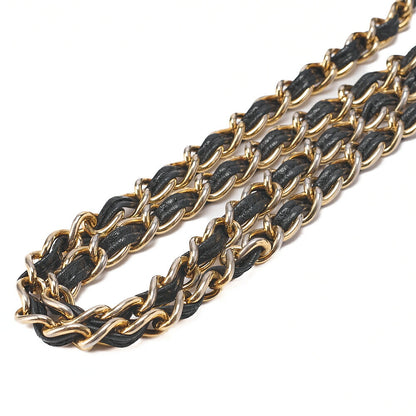 CHANEL Chain Shoulder Bag Mattrasse Coco Mark Fringe Lambskin Black (Gold Fittings) Women's Bag High Brand [Used] [Free Shipping]