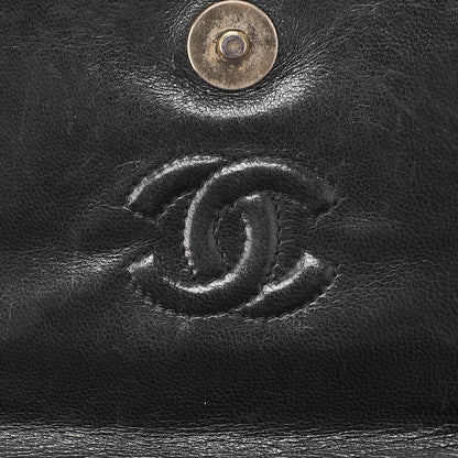 CHANEL Chain Shoulder Bag Mattrasse Coco Mark Fringe Lambskin Black (Gold Fittings) Women's Bag High Brand [Used] [Free Shipping]