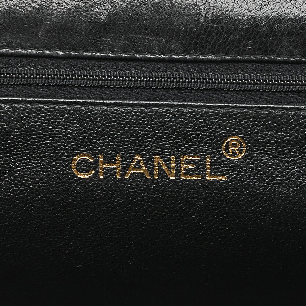 CHANEL Chain Shoulder Bag Mattrasse Coco Mark Fringe Lambskin Black (Gold Fittings) Women's Bag High Brand [Used] [Free Shipping]