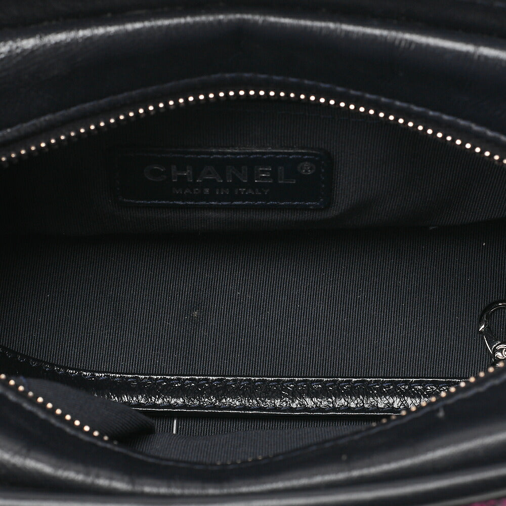 CHANEL Chain Shoulder Bag Matlasse Gabrielle de Chanel Silver�~ Gold Fittings Women's [Used] [Free Shipping]