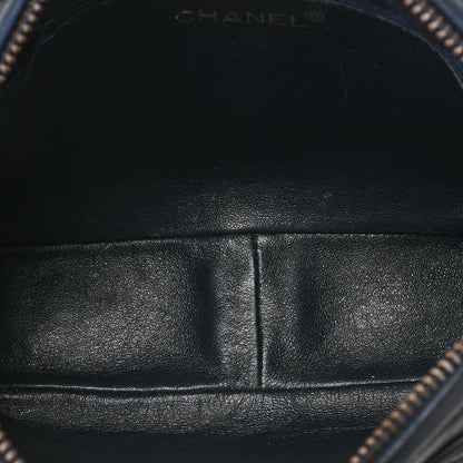 CHANEL Coco Mark with Fringe Chain Shoulder Lambskin Navy (Gold Fittings) Women's Bag Women's Bag High Brand [Used] [Free Shipping]