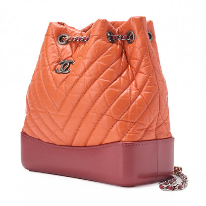 CHANEL Chain Backpack Matlasse Gabriel de Chanel Silver�~ Gold Fittings Women's [Used] [Free Shipping]
