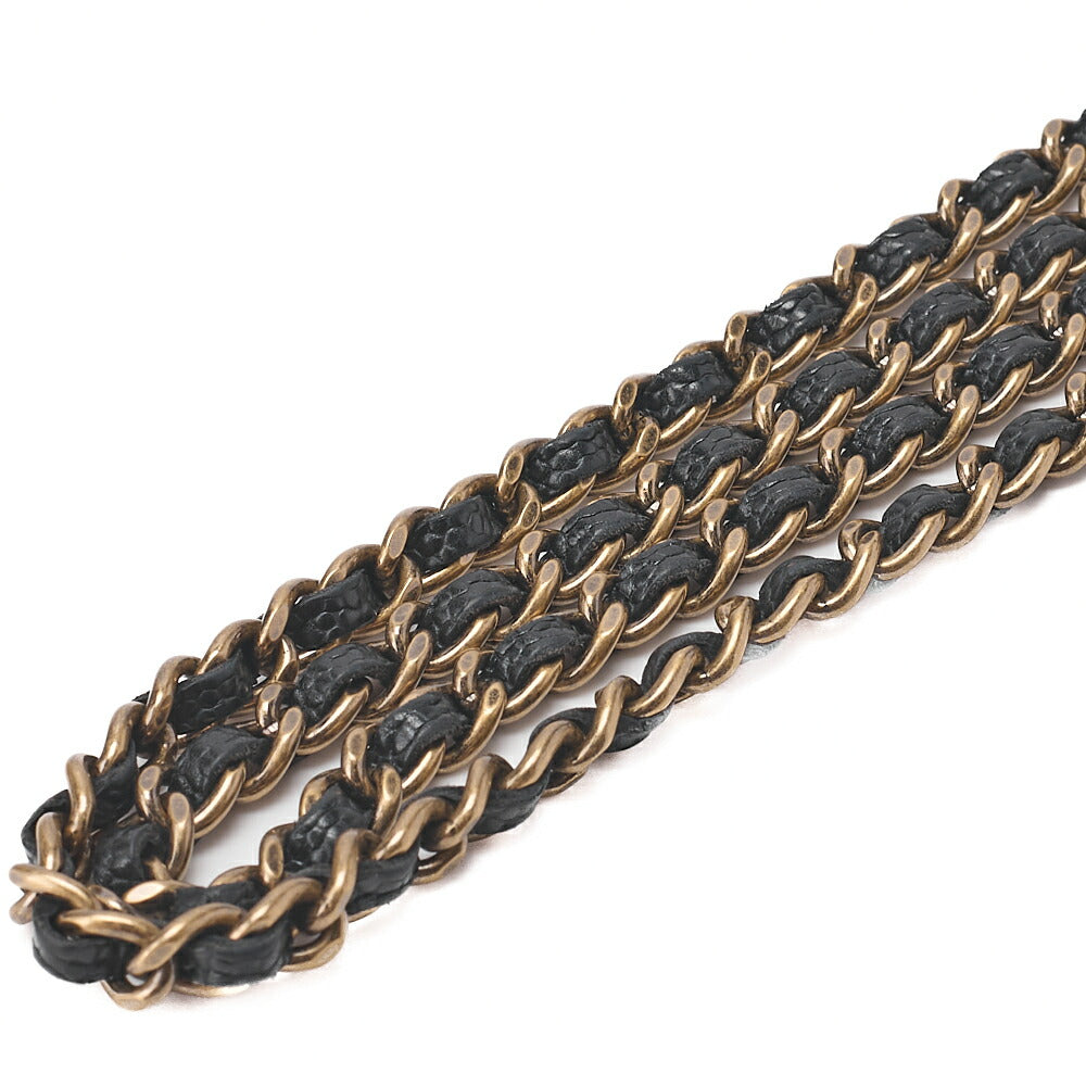 CHANEL Boy Chanel Matrasse Chain Wallet Caviar Skin Dark Navy (Gold Fittings) Women's Wallet Folding Wallet Women's Wallet [Used] [Free Shipping]