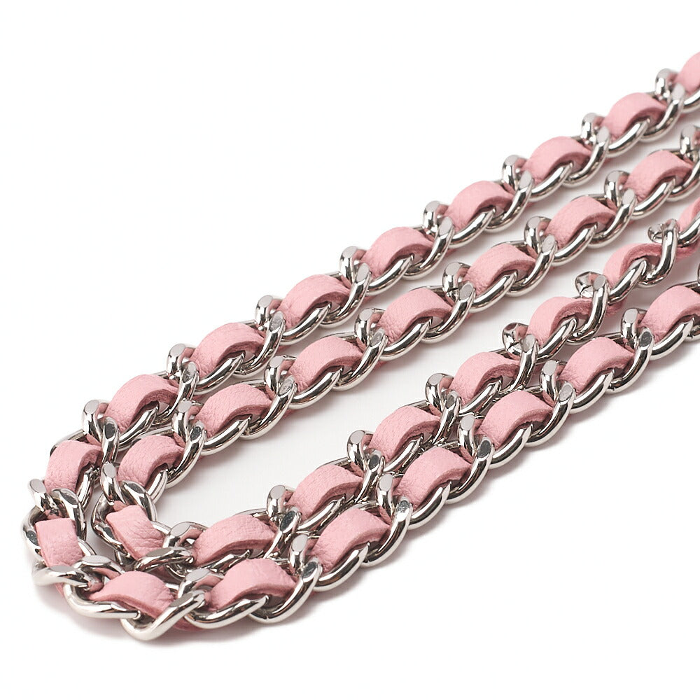 CHANEL Mini Matlasse Cocomark Ultra Stitch Chain Shoulder Lambskin Pink (Silver Fittings) High Brand [Used] [Free Shipping] Used Used - Very Good